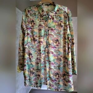 Multicolor Button-Up Shirt